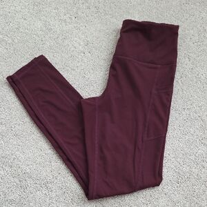 GAIAM Women's Burgundy Yoga Pants